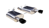 Corsa 2011-2014 Ford Mustang 3.7L V6 Black Sport Axle-Back Dual Rear Exhaust - 14319BLK