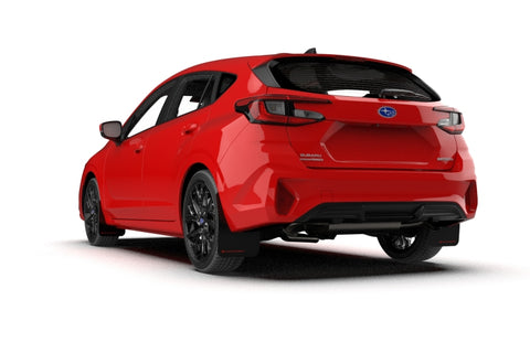 Rally Armor 24-26 Subaru Impreza Black UR Mud Flap w/ Light Blue Logo - MF105-UR-BLK-NB
