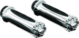 Kuryakyn Zombie Grips Throttle-By-Wire Chrome - 6298
