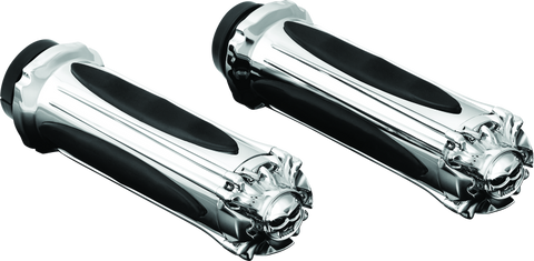 Kuryakyn Zombie Grips Throttle-By-Wire Chrome - 6298