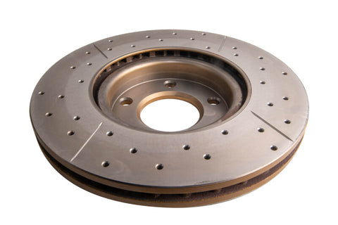 DBA 04-13 Mazda 3 2.3L/2.5L Front Drilled & Slotted Street Series Rotor - DBA2956X