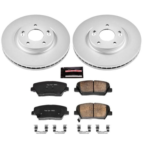 Power Stop 10-12 Hyundai Santa Fe Front Z17 Evolution Geomet Coated Brake Kit - CRK5926
