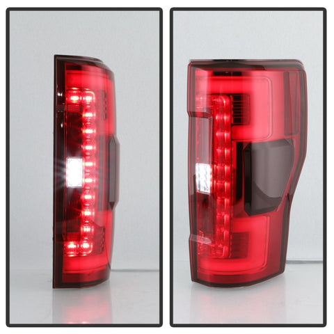 Spyder 17-18 Ford F-250 SD (w/Blind Spot Sens) LED Only Tail Lights - Red Clr (ALT-YD-FS17BS-LED-RC) - 5085634