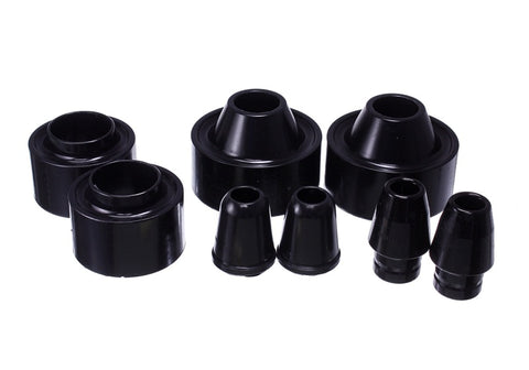 Energy Suspension 07-17 Jeep Wrangler (JK) Black Front & Rear Coil Spring Spacer 1-3/4in Lift Set - 2.6113G