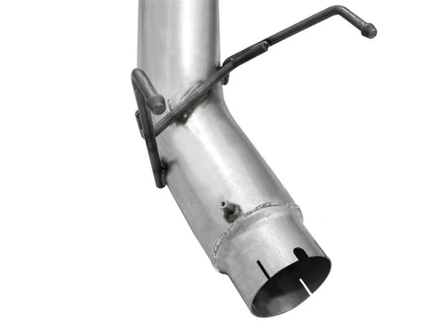 aFe Atlas 5in DPF-Back Aluminized Steel Exh Dodge RAM Diesel 13-14 L6-6.7L Mega Cab w/ Black Tip - 49-02039-B