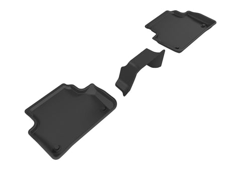 3D MAXpider 2017-2019 Audi A4/S4/A5 Sportback/S5 Sportback Kagu 2nd Row Floormats - Black - L1AD04221509