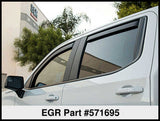 EGR 2019 Chevy 1500 Crew Cab In-Channel Window Visors - Matte - 571695