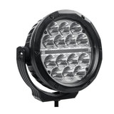 Go Rhino Xplor Bright Series Round LED Driving Light Kit w/DRL (Surface Mount) 6in - Blk (2 pc) - 750700623DRS