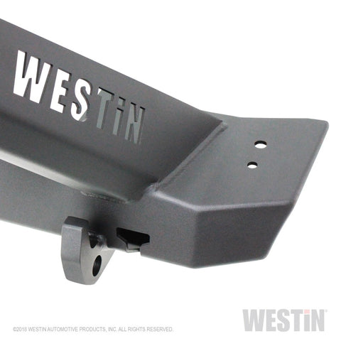 Westin 07-18 Jeep Wrangler JK WJ2 Stubby Front Bumper w/LED Lt Bar Mnt - Tex. Blk - 59-80025