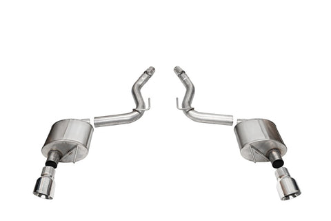 Corsa 2024+ Ford Mustang Sport Axle-Back Dual Rear Exit with 4.5in Polished Pro-Series Tips - 21252