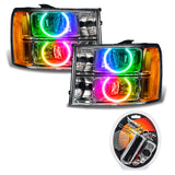 Oracle 07-13 GMC Sierra SMD HL - Round Ring Design - ColorSHIFT - 8165-330