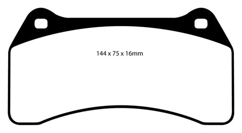 EBC 03-06 Jaguar XJR 4.2 Supercharged Redstuff Front Brake Pads - DP31462C