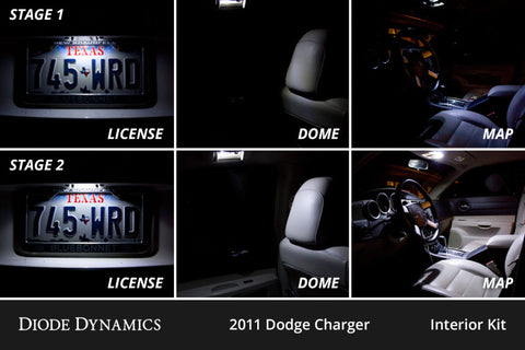 Diode Dynamics 11-23 Dodge Charger Interior LED Kit Cool White Stage 1 - DD0495