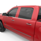 EGR 14+ Chev Silverado/GMC Sierra Crw Cab In-Channel Window Visors - Set of 4 - Matte (571775) - 571775