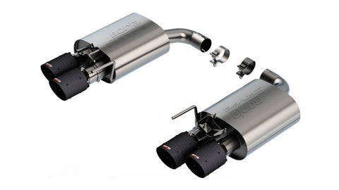 Borla 2024 Ford Mustang GT 5.0L V8 w/ Active Exhaust S-Type Axle-Back Exhaust System - Carbon Fiber - 11985CFBA