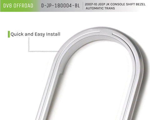 DV8 Offroad 2007-2018 Jeep JK A/T Console Shift Bezel - D-JP-180004-BL