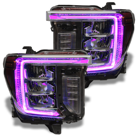 Oracle 20-21 GMC Sierra 2500/3500 HD RGB+W Headlight DRL Kit - ColorSHIFT w/o Controller - 1451-334