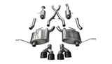 Corsa 2014-2021 Jeep Grand Cherokee Summit Edition Black 2.5in Dual Rear Exit Cat-Back Exhaust - 14992BLK