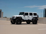 Road Armor 07-18 Jeep Wrangler JK Stealth Front Fender Flare Body Armor w/LED DRL - Tex Blk - 507AFF0B