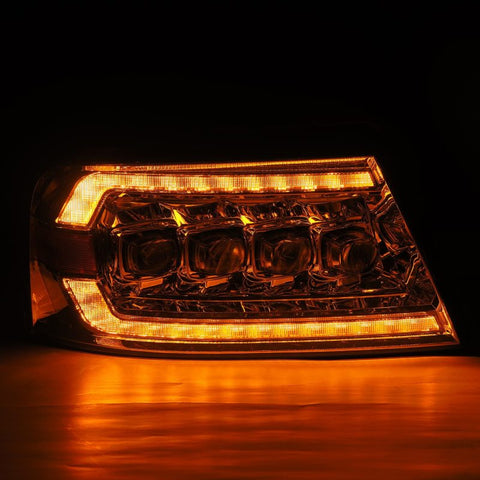 AlphaRex 04-08 Ford F150 / 06-08 Lincoln Mark LT NOVA LED Proj Headlights Chrome w/Activ Light/Seq - 880129