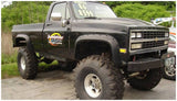 Bushwacker 81-91 Chevy Blazer Cutout Style Flares 2pc - Black - 40019-11