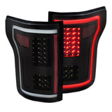 ANZO 2015-2017 Ford F-150 LED Taillights Black - 311285