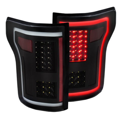 ANZO 2015-2017 Ford F-150 LED Taillights Black - 311285