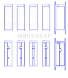 King Nissan KA-24DE (Size STD) Performance Main Bearing Set - MB5595XP