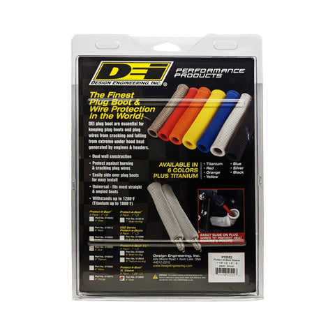 DEI Protect-A-Boot Sleeve - 1-1/4in I.D. x 6in - 8-pack - Silver - 10552