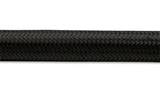 Vibrant -12 AN Black Nylon Braided Flex Hose .68in ID (50 foot roll) - 12002