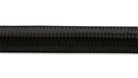 Vibrant -12 AN Black Nylon Braided Flex Hose .68in ID (50 foot roll) - 12002