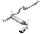 aFe Rebel Series 409 Stainless Steel Cat-Back Exhaust 18-21 Jeep Wrangler JL 2.0L (t) - Polished Tip - 49-48096-P