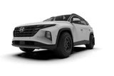 Rally Armor 22-24 Hyundai Tucson Black UR Mud Flap w/Grey Logo - MF75-UR-BLK-GRY