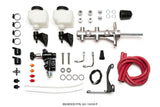 Wilwood Tandem Remote M/C Kit w L/H Brkt & Prop Valve - 15/16in Bore Ball Burnished-W/Pushrod - 261-14250-P