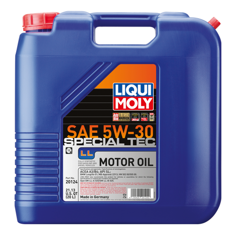 LIQUI MOLY 20L Special Tec LL Motor Oil SAE 5W30 - 20124