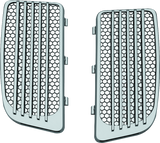 Kuryakyn Radiator Grills For Twin Cooled Models Chrome & Black (Pair) - 7681