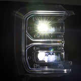 AlphaRex 23-26 Ford F-250 SD LUXX LED Proj Headlights Alpha Blk w/Activ Light/Seq Signal/Switchback - 880908