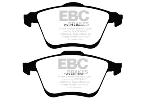 EBC 06-09 Mazda 6 2.3 Turbo (Mazdaspeed) Redstuff Front Brake Pads - DP31773C
