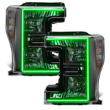 Oracle 17-19 Ford F-250 SD Dynamic Pre-Assembled Headlights - Halogen - Black Edition - - 8203-332