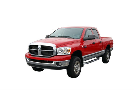 AVS 02-08 Dodge RAM 1500 Quad Cab Ventvisor In-Channel Front & Rear Window Deflectors 4pc - Smoke - 194623