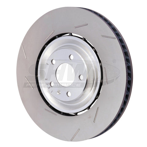 SHW 15-18 Porsche Macan Turbo w/19in Wheel/Perf Package Left Frt Slotted LW Brake Rotor (95B615301P) - PFL49531