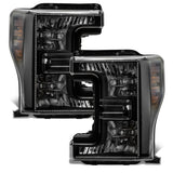 Oracle 17-19 Ford F-250 SD Dynamic Pre-Assembled Headlights - Halogen - Black Edition - - 8203-332
