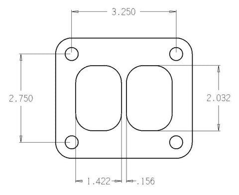 Cometic Turbo FLG T-Series Exhaust Inlet .010in Exhaust Gasket - C4513
