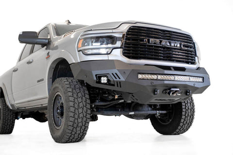 Addictive Desert Designs 19-20 RAM 2500/3500 Hammer Black Stealth Fighter Front Bumper - F561423030103