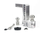 Weigh Safe 8in Drop Hitch w/Built-in Scale & 2in Shank (10K/12.5K GTWR) w/WS05 - Aluminum - WS8-2-KA