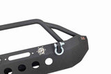 Fishbone Offroad 07-18 Jeep Wrangler Front Winch Bumper W/LEDs Full Width - Blk Textured Powdercoat - FB22003