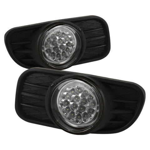 Spyder Jeep Grand Cherokee 99-04 LED Fog Lights w/Switch Clear FL-LED-JGC99-C - 5015693