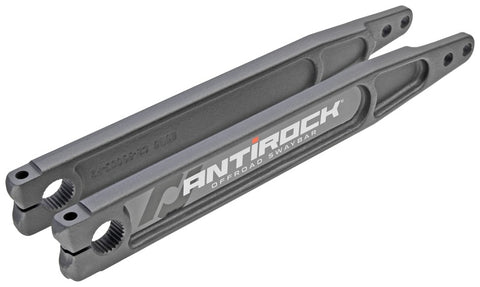 RockJock Antirock Forged Chromoly Sway Bar Arms 17in Long x 28 Spline w/ Stickers Pair - RJ-202002-103
