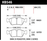 Hawk HT-10 Street Brake Pads - HB546S.654