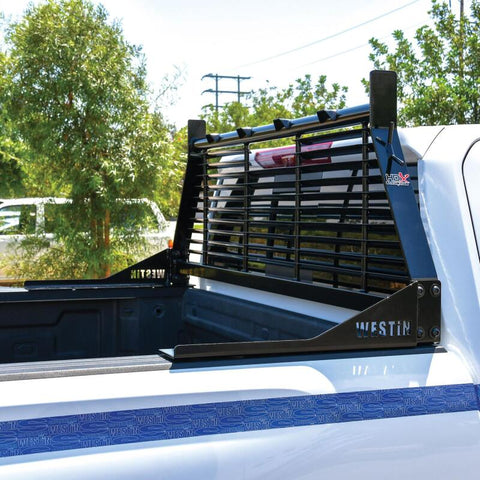 Westin 1999-2018 Chevrolet/Ford/GMC/Toyota Silverado/Sierra 1500/2500/3500 HD Headache Rack - Black - 57-8025